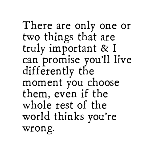 important things art print