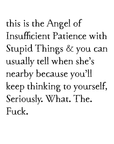 insufficient patience art print