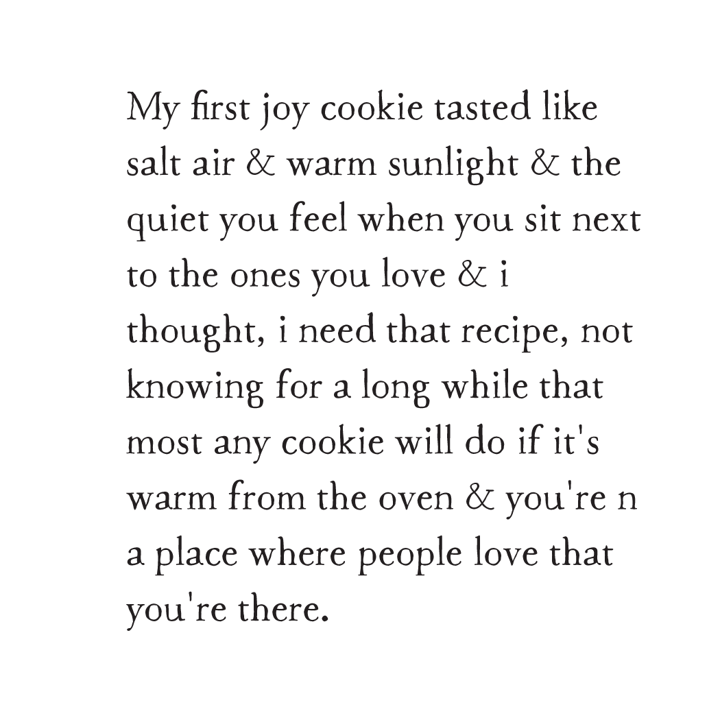 greeting card: joy cookie