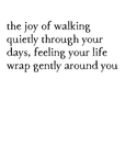 joy walk art print