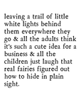 little white lights art print