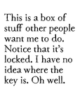 lock box art print