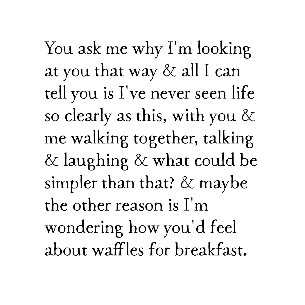 love & waffles art print