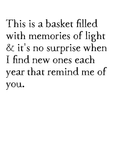memories of light art print