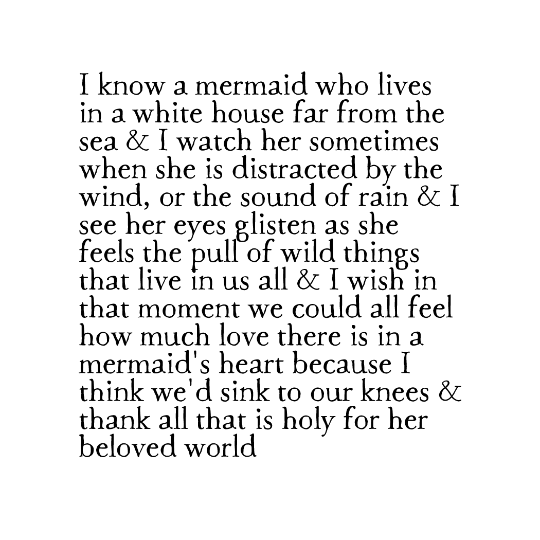 mermaid heart art print