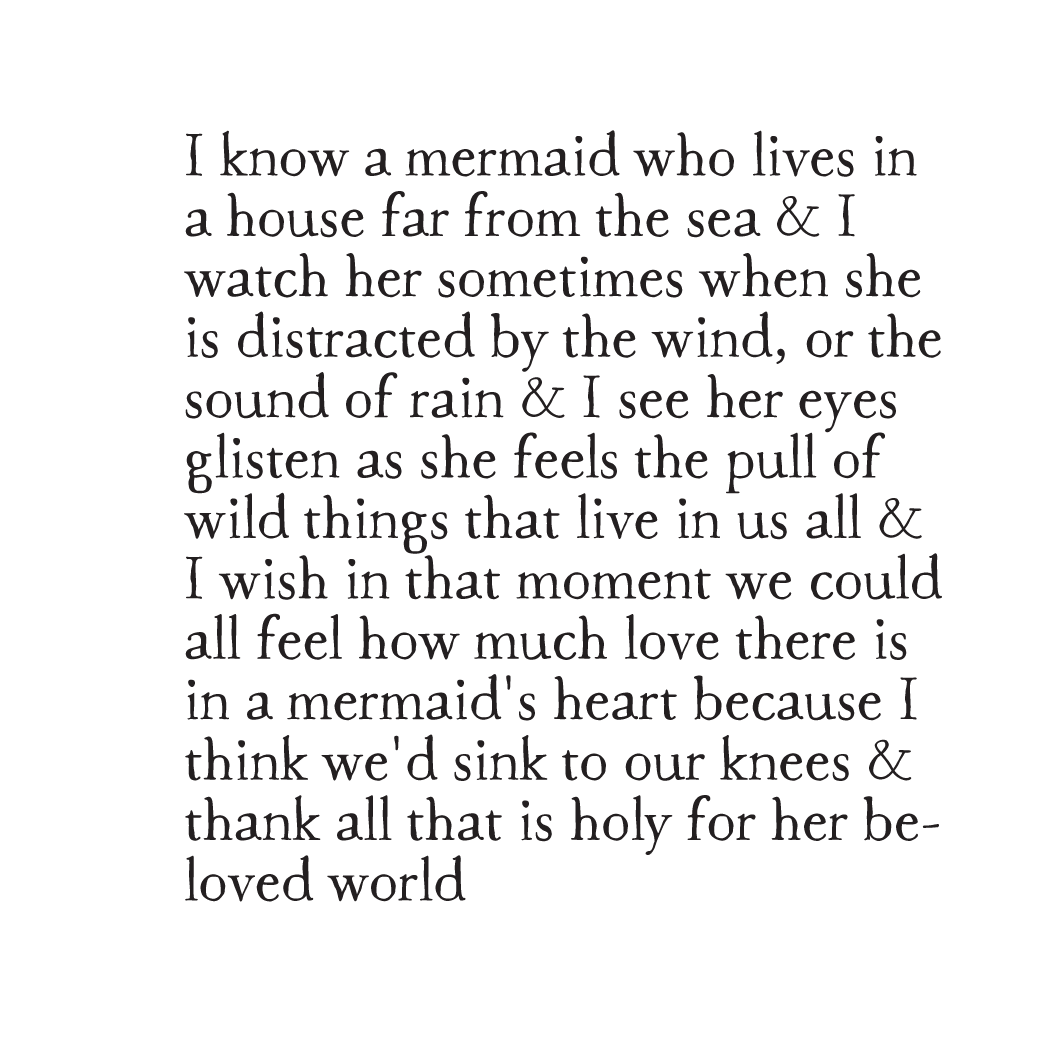 bird & brush: mermaid heart art print