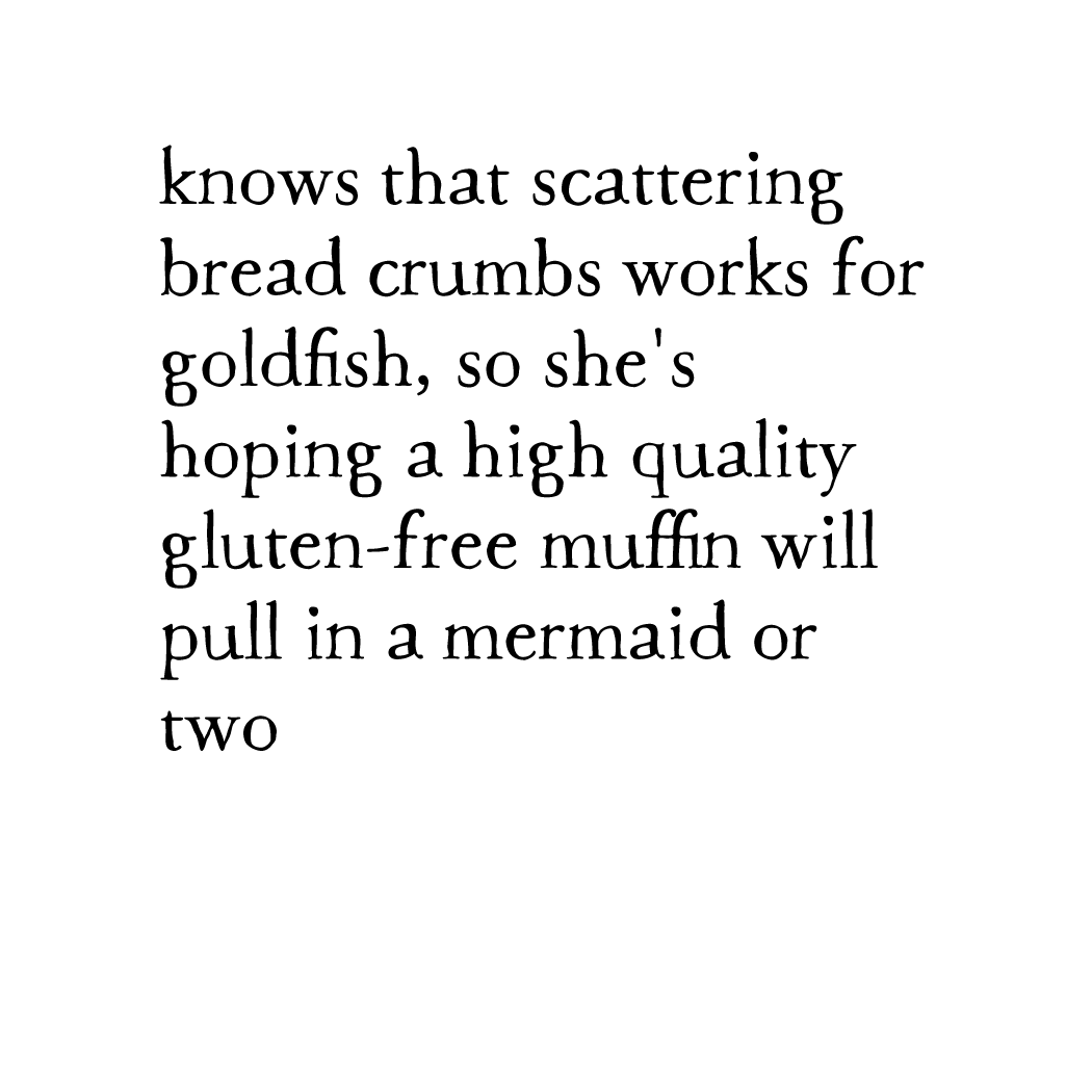 mermaid treats art print