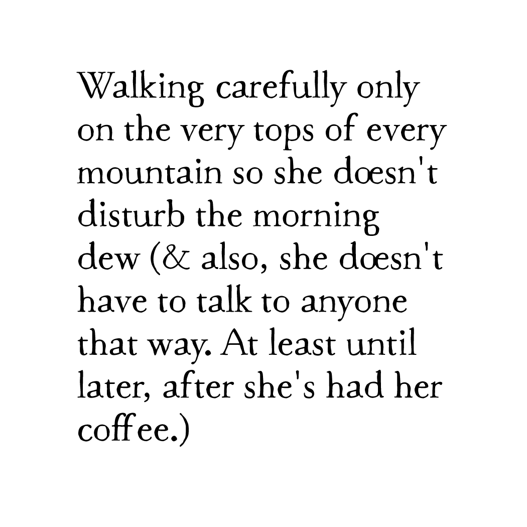 morning walk art print