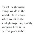 perfect place art print