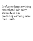 practice carry art print