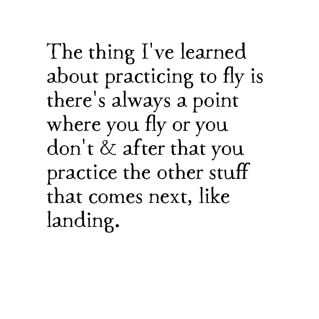 practice of flight art print