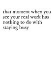 being busy art print