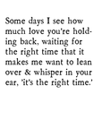 right time art print
