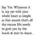 international say yes print