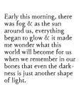 shape of light art print