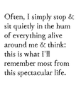 international spectacular life print