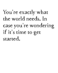 start time art print