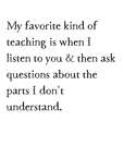 teaching questions art print