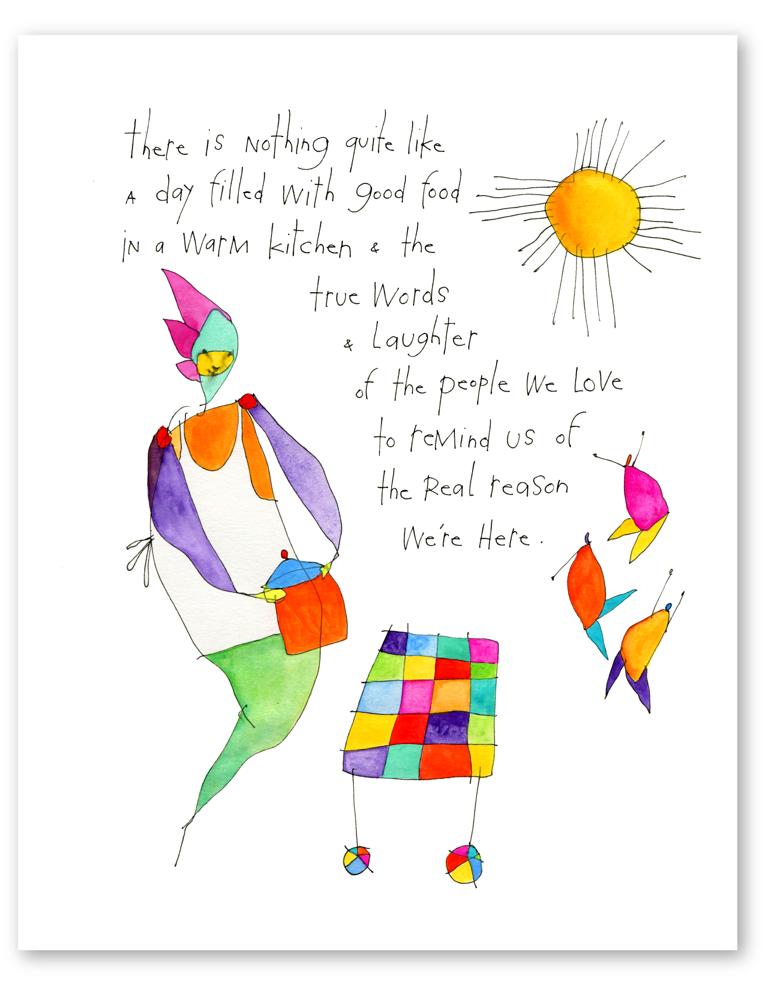 the kitchen art print