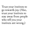 toward joy art print