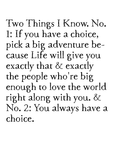 two things art print