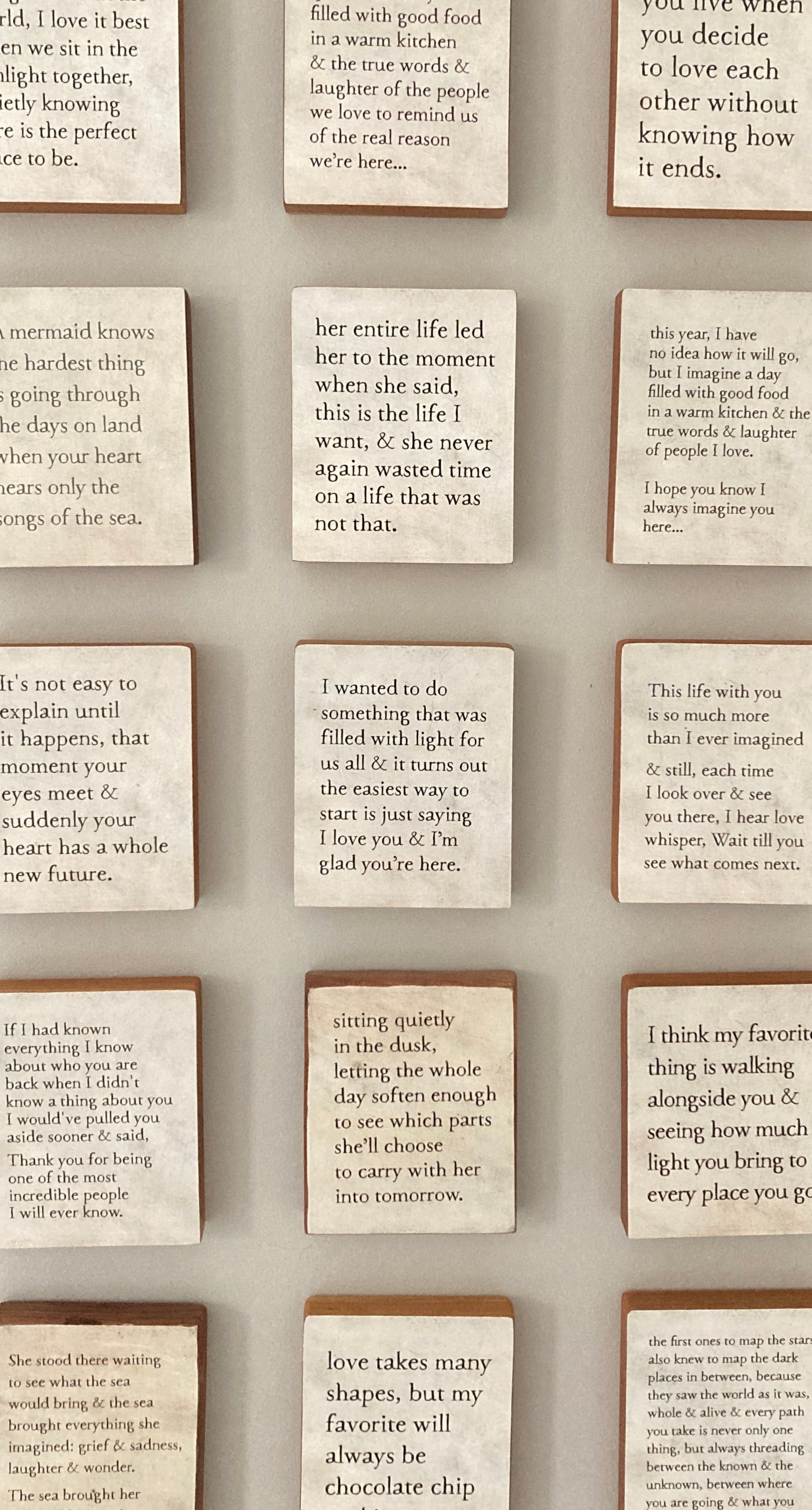 why our wood pieces are on pause...