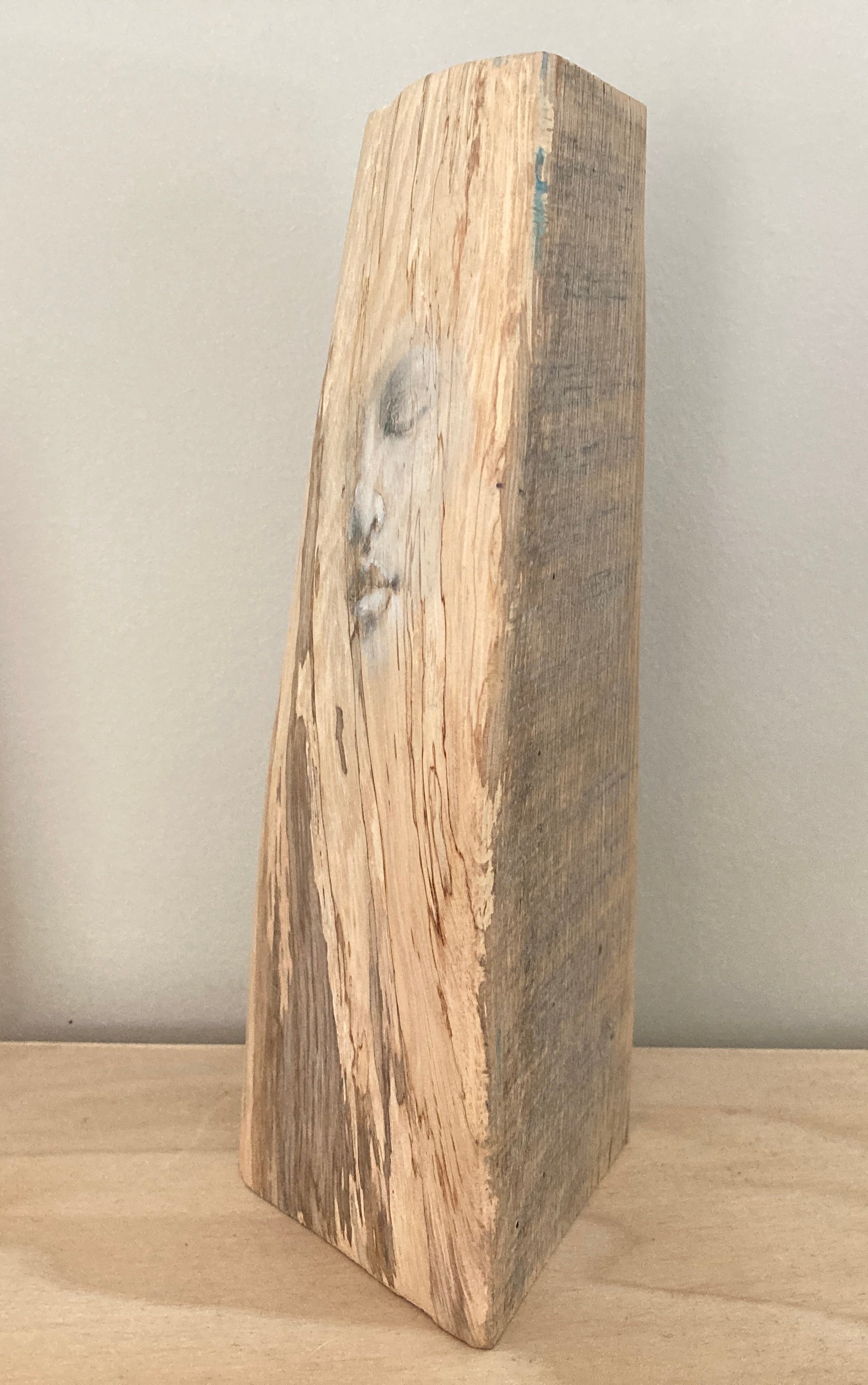 woman in striated oak