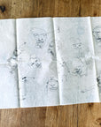 original pen & ink on folded vellum