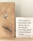 woman in knotted oak