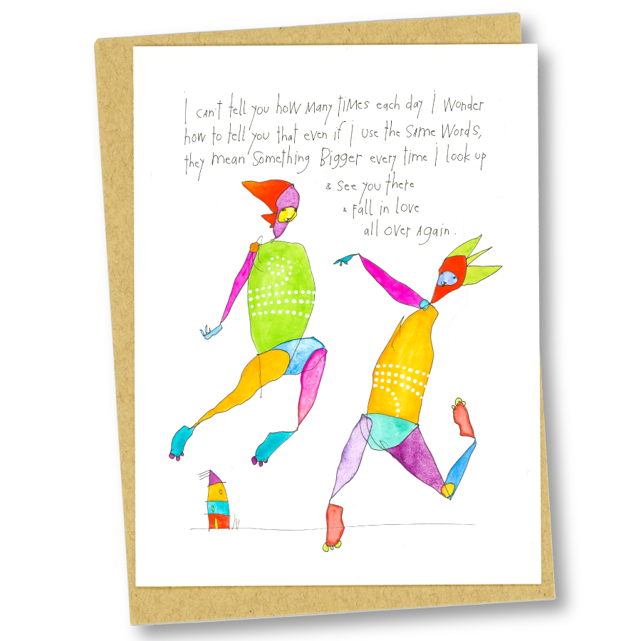 greeting card: all over