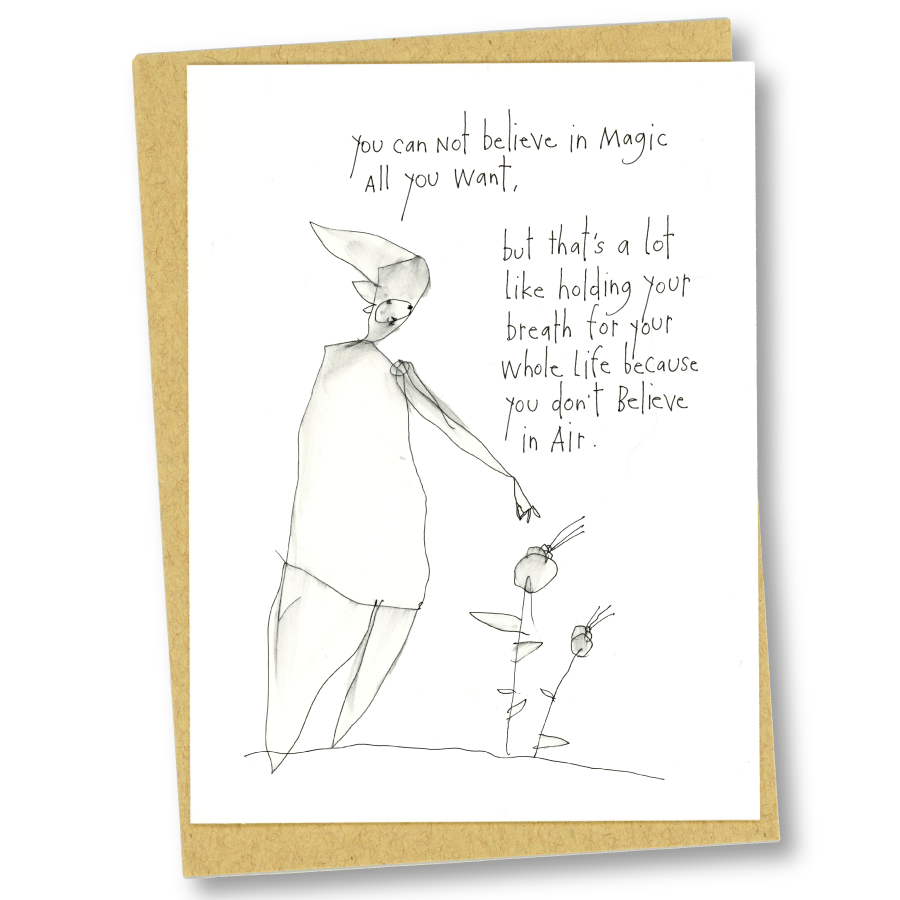 greeting card: breathing magic