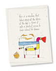 greeting card: cereal for dinner