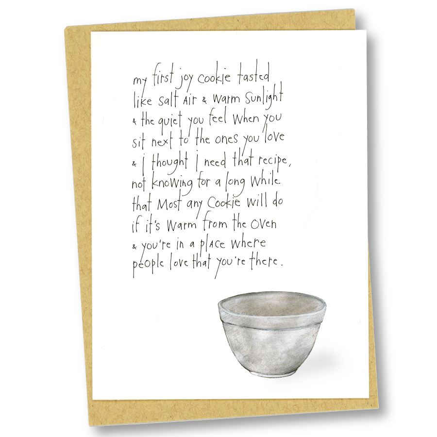 greeting card: joy cookie (remix)