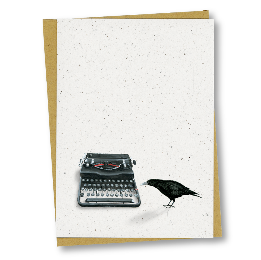 greeting card: miranda writes