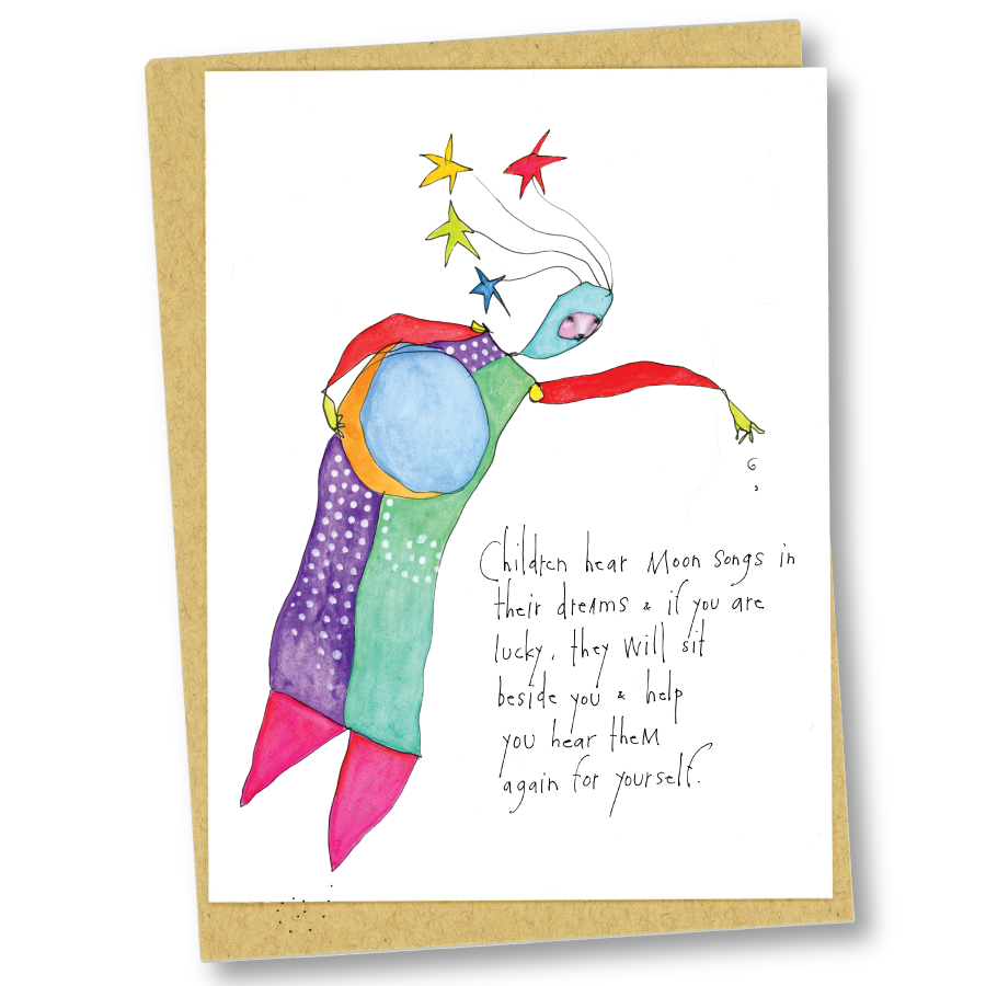 greeting card: moon songs