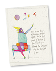 greeting card: no distance between