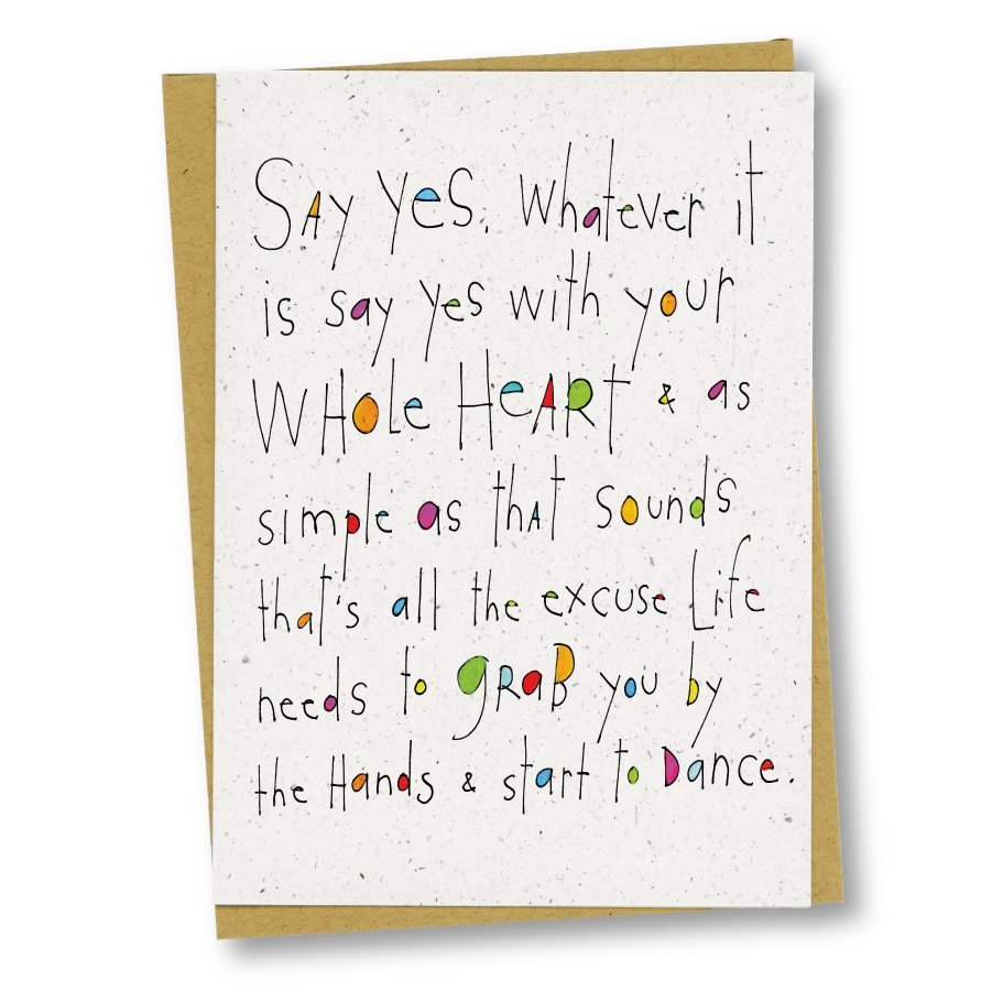 greeting card: say yes