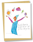gift wrap & card