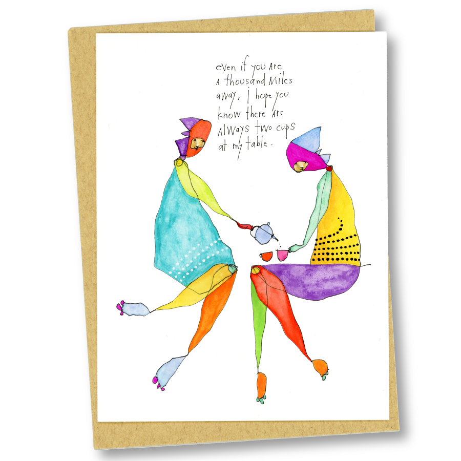 greeting card: two cups