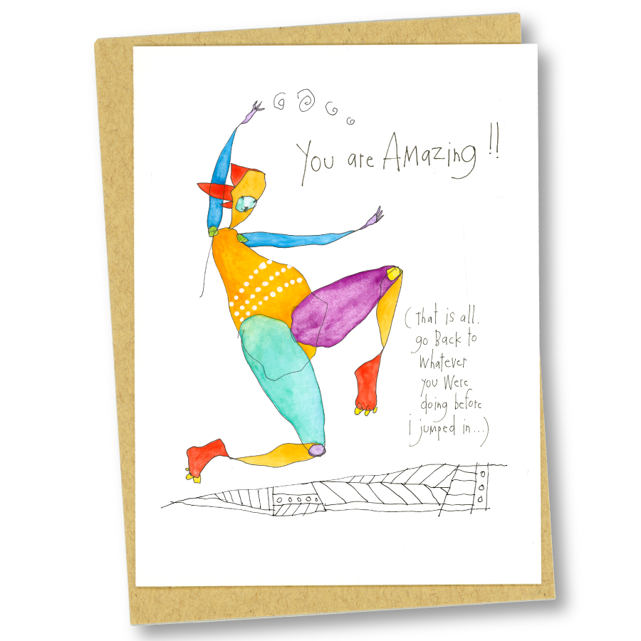 greeting card: amazing