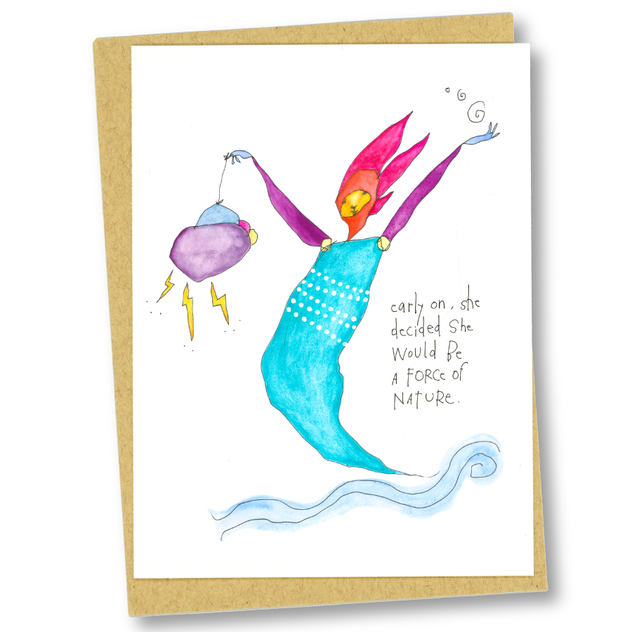 greeting card: force of nature