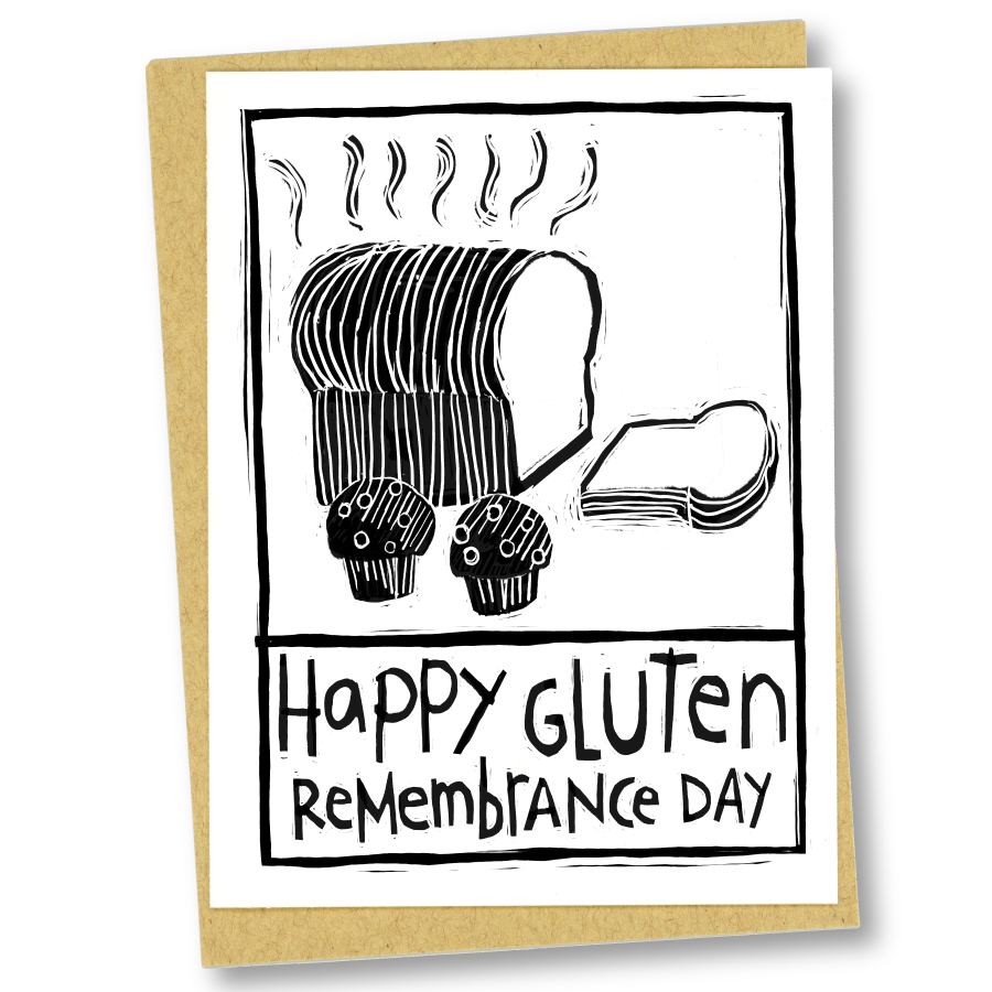 greeting card: gluten remembrance day
