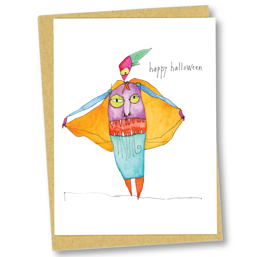 greeting card: halloween wishes