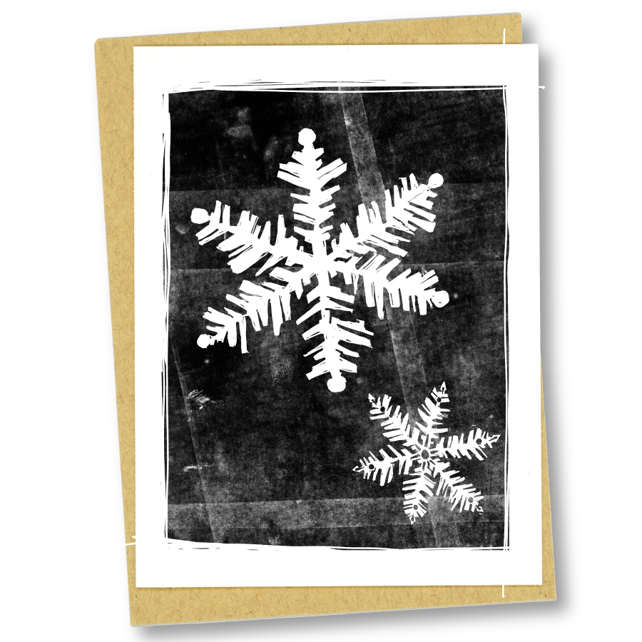 greeting card: snowfall