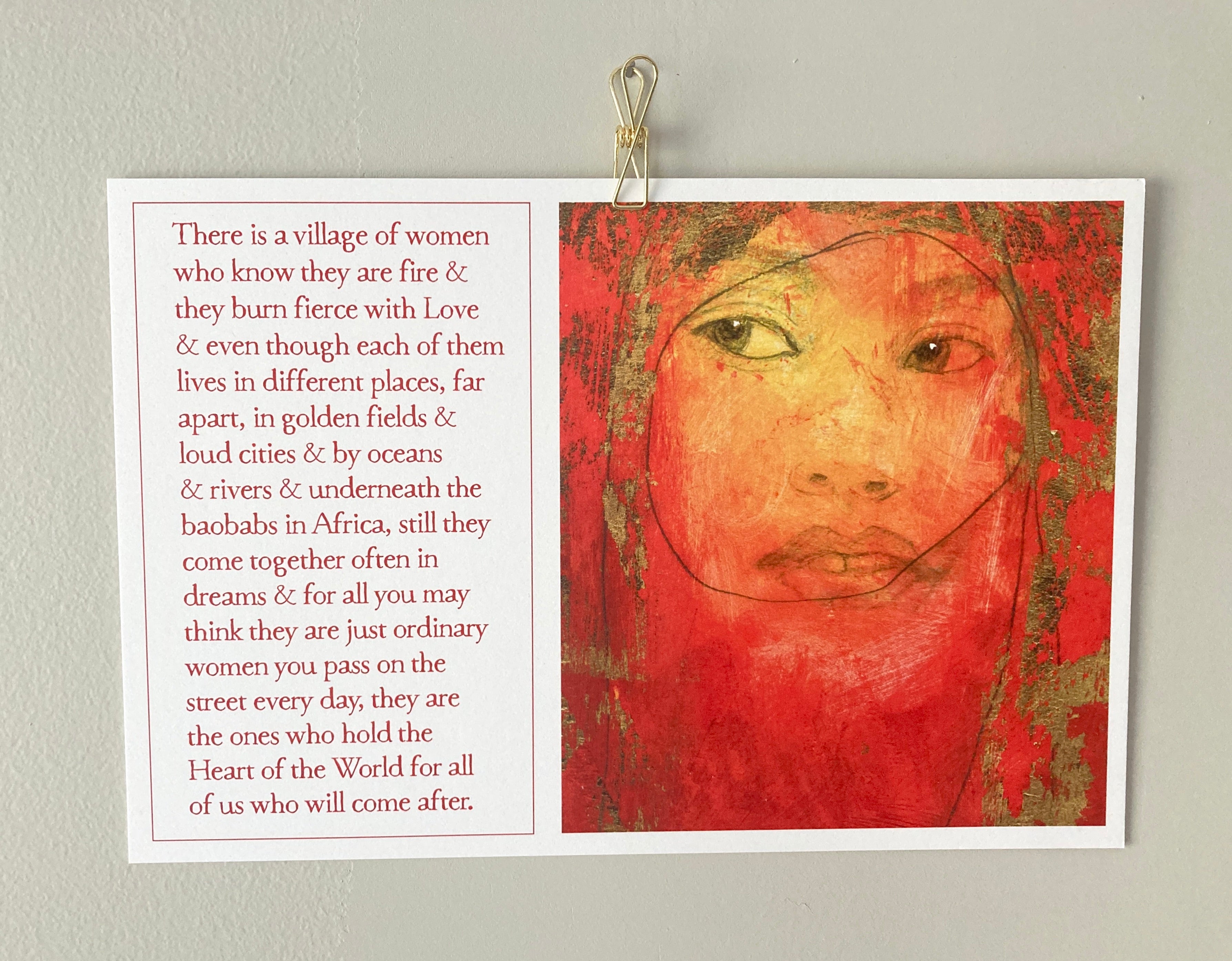 village of women card print