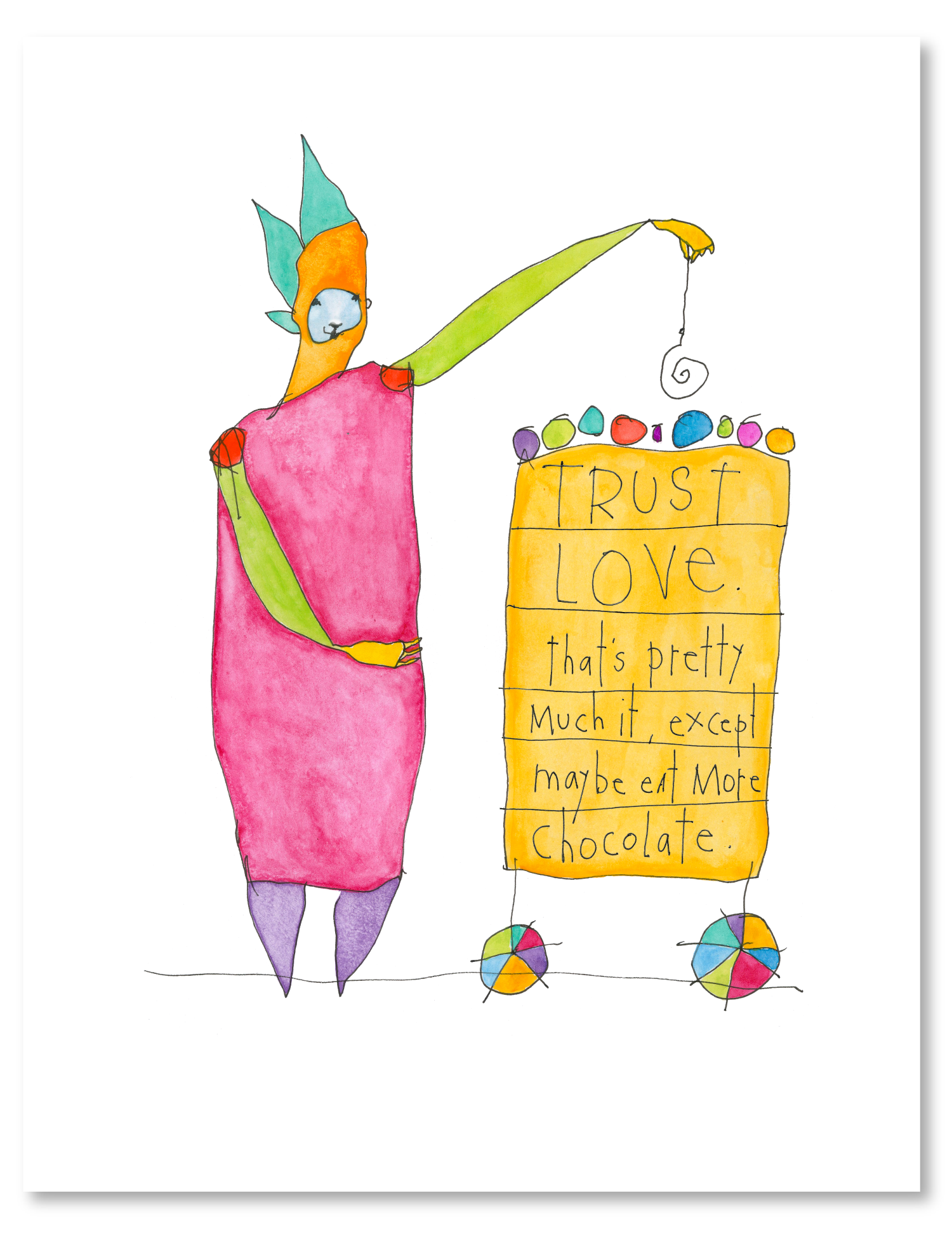 trust love art print