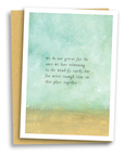 greeting card: bird & brush never enough time