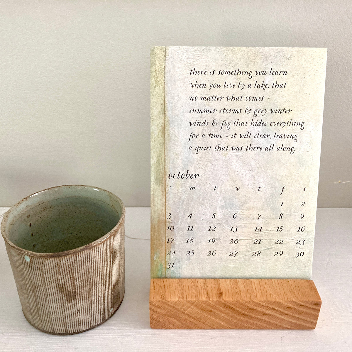 2027 bird &amp; brush desk calendar