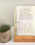2027 bird & brush desk calendar