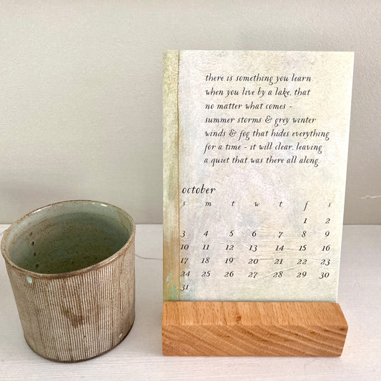 2027 bird & brush desk calendar